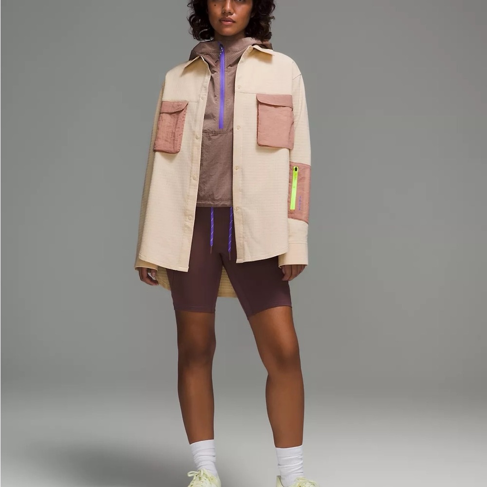 Lululemon Grid Fleece Hiking Overshirt women’s size 4